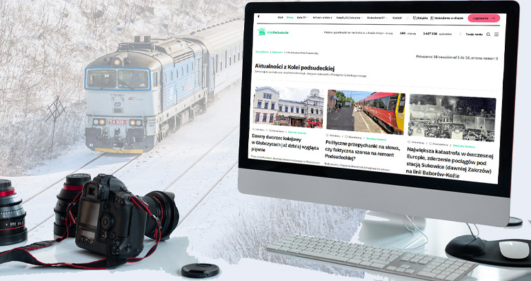 Nowa strona, pociąg TLK Kormoran Racławice Śl.