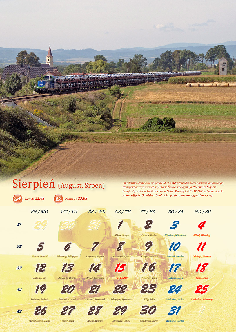 Zdjęcie kalendarza / strony