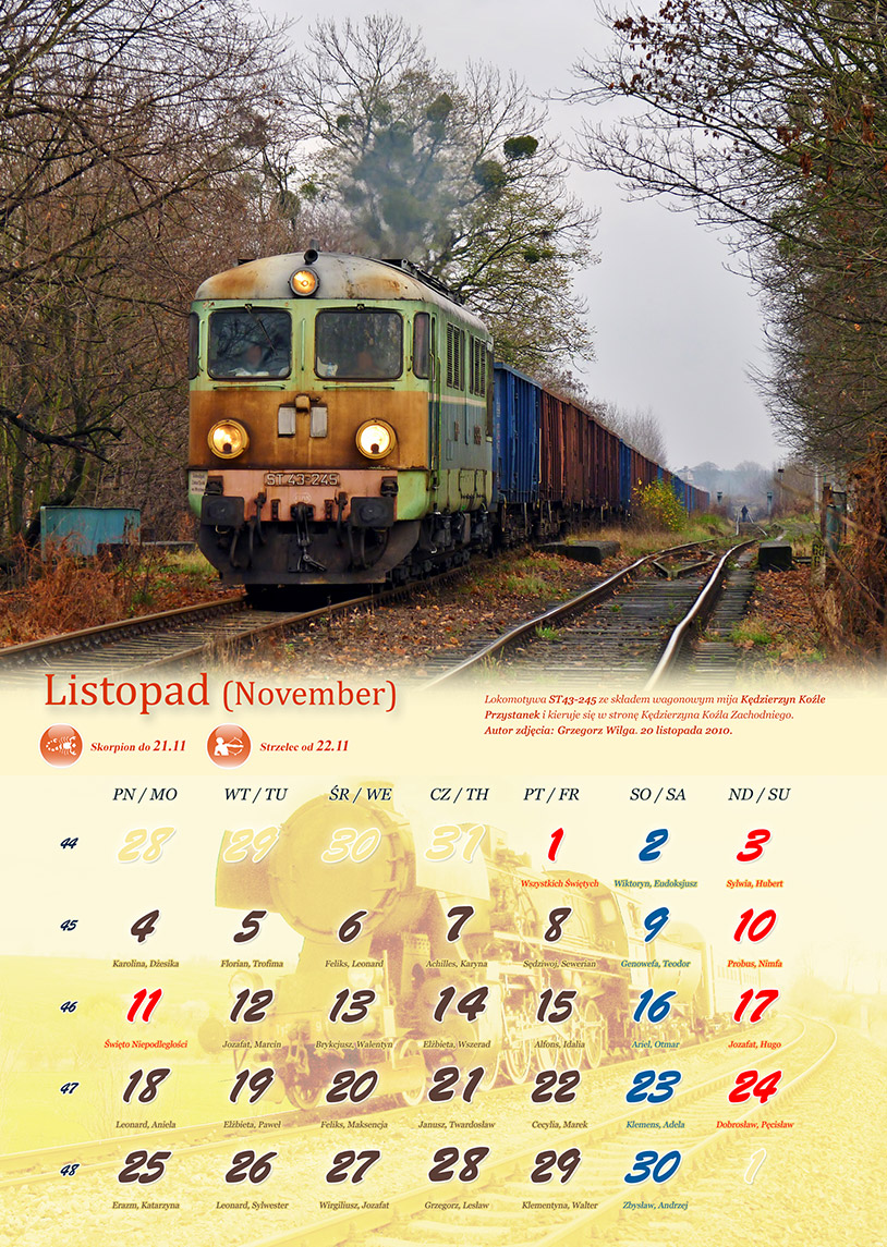 Zdjęcie kalendarza / strony