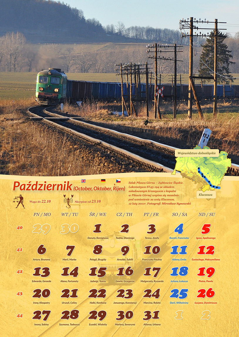 Zdjęcie kalendarza / strony