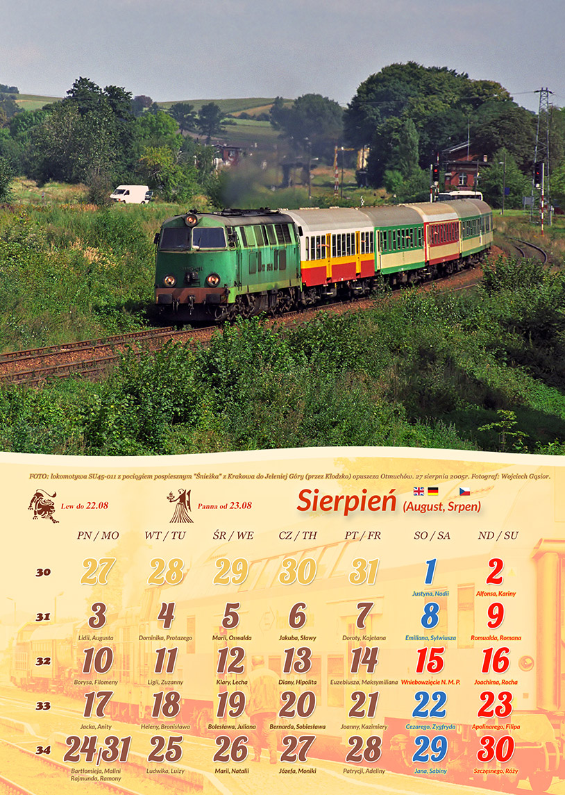 Zdjęcie kalendarza / strony