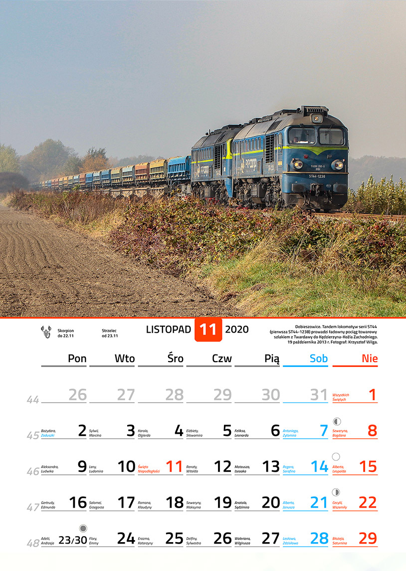 Zdjęcie kalendarza / strony